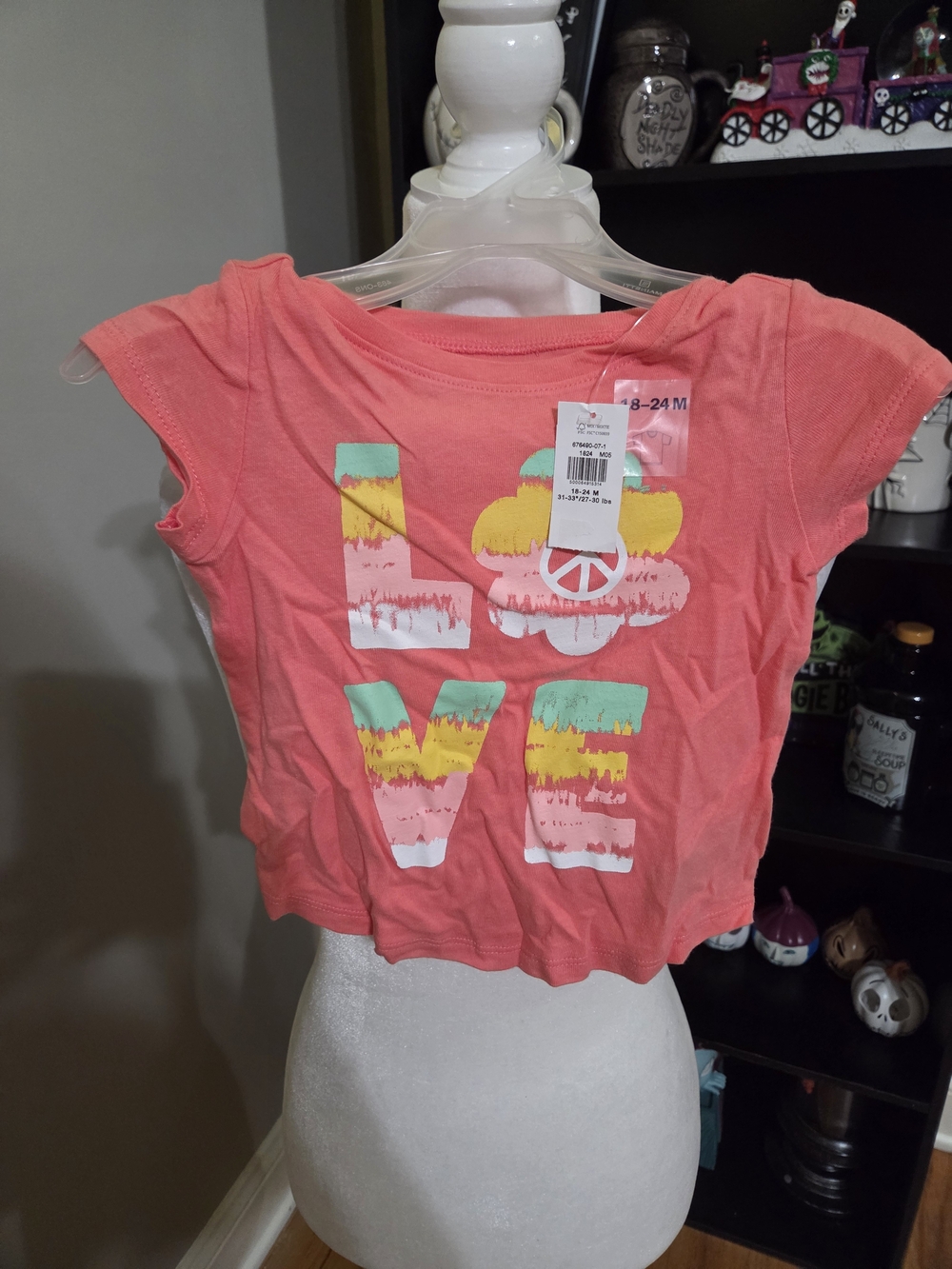 Old Navy Coral Short-Sleeve 'LOVE' Graphic Tee